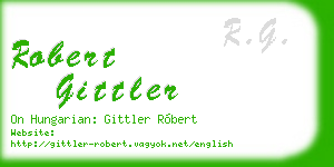 robert gittler business card